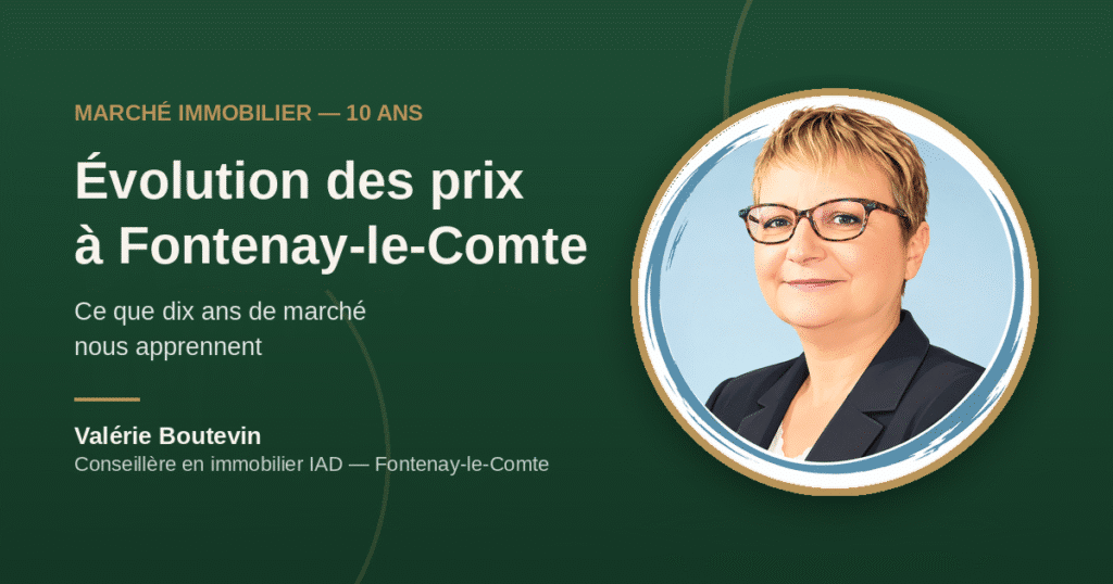 Évolution du prix immobilier au m² à Fontenay-le-Comte sur 10 ans — Valérie Boutevin, conseillère en immobilier