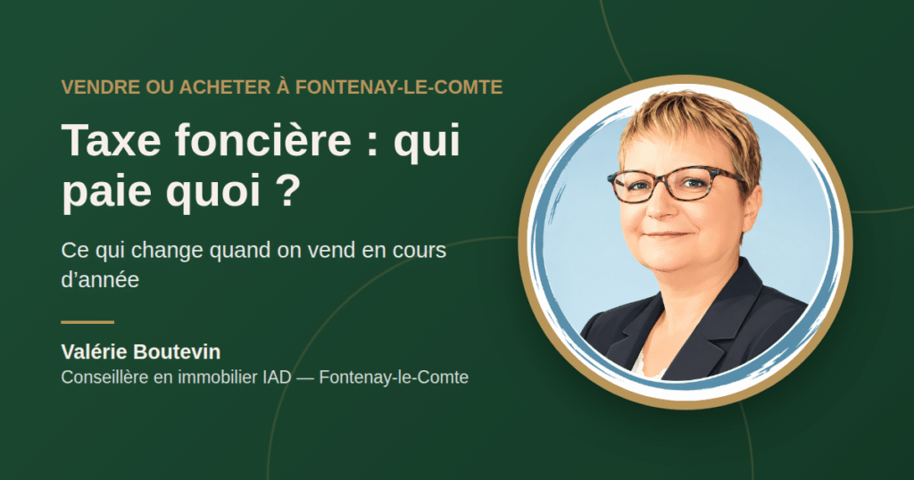 Taxe foncière et vente d’une maison à Fontenay-le-Comte